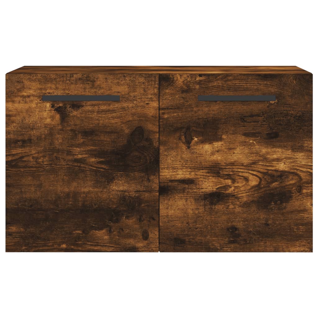 vidaXL füstös tölgyszínű szerelt fa faliszekrény 60 x 36,5 x 35 cm