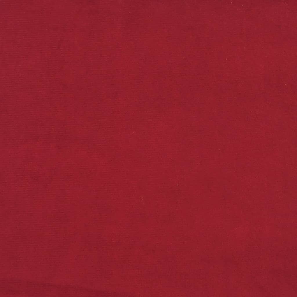 vidaXL vörös bársony hintaszék tömör gumifa lábakkal
