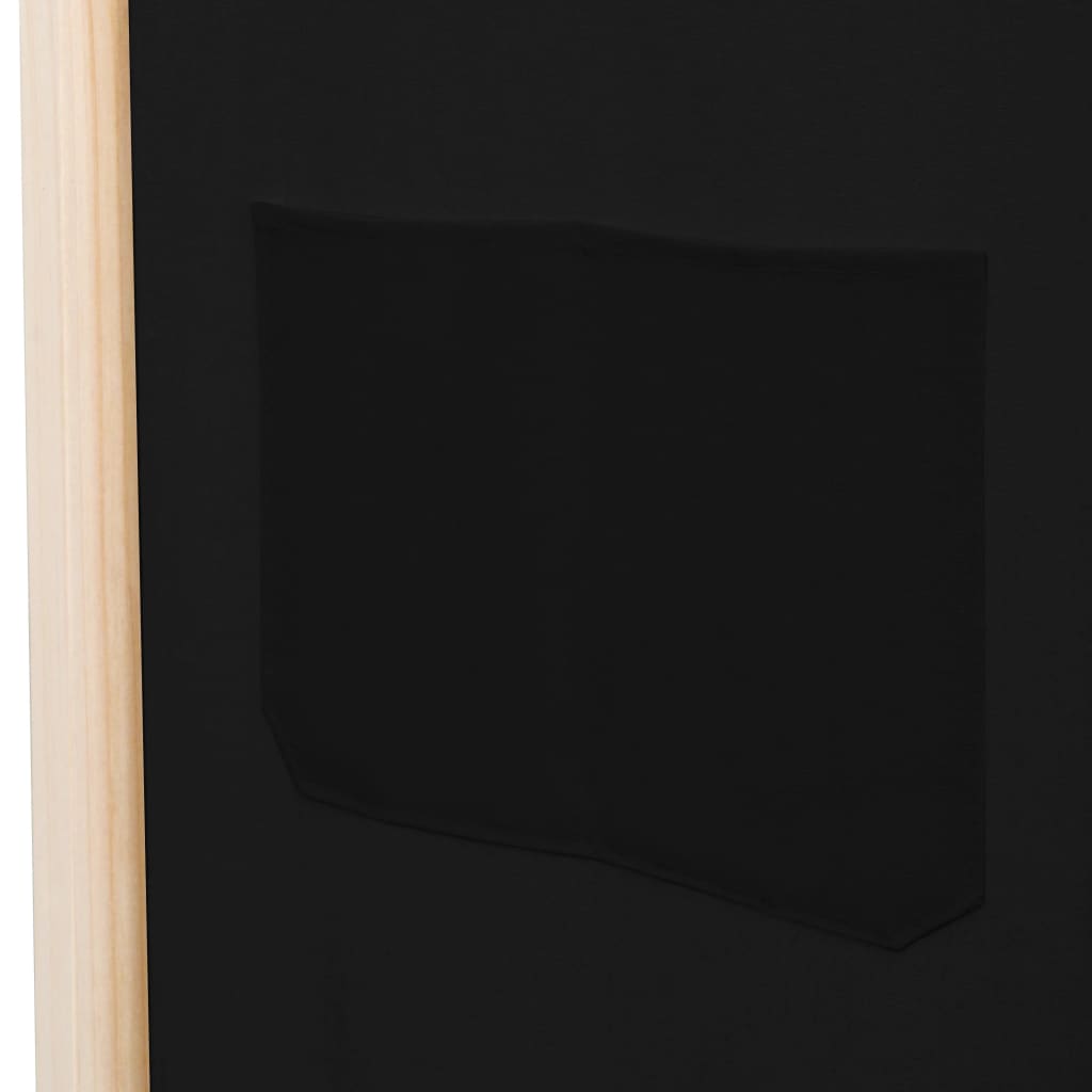 vidaXL fekete 3-paneles szövetparaván 120 x 170 x 4 cm