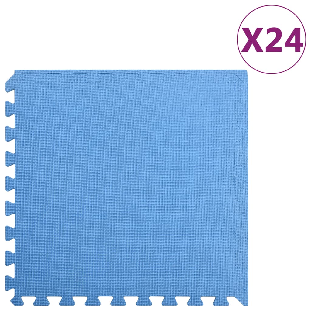 vidaXL 24 db kék EVA habszivacs padlószőnyeg 8,64 ㎡