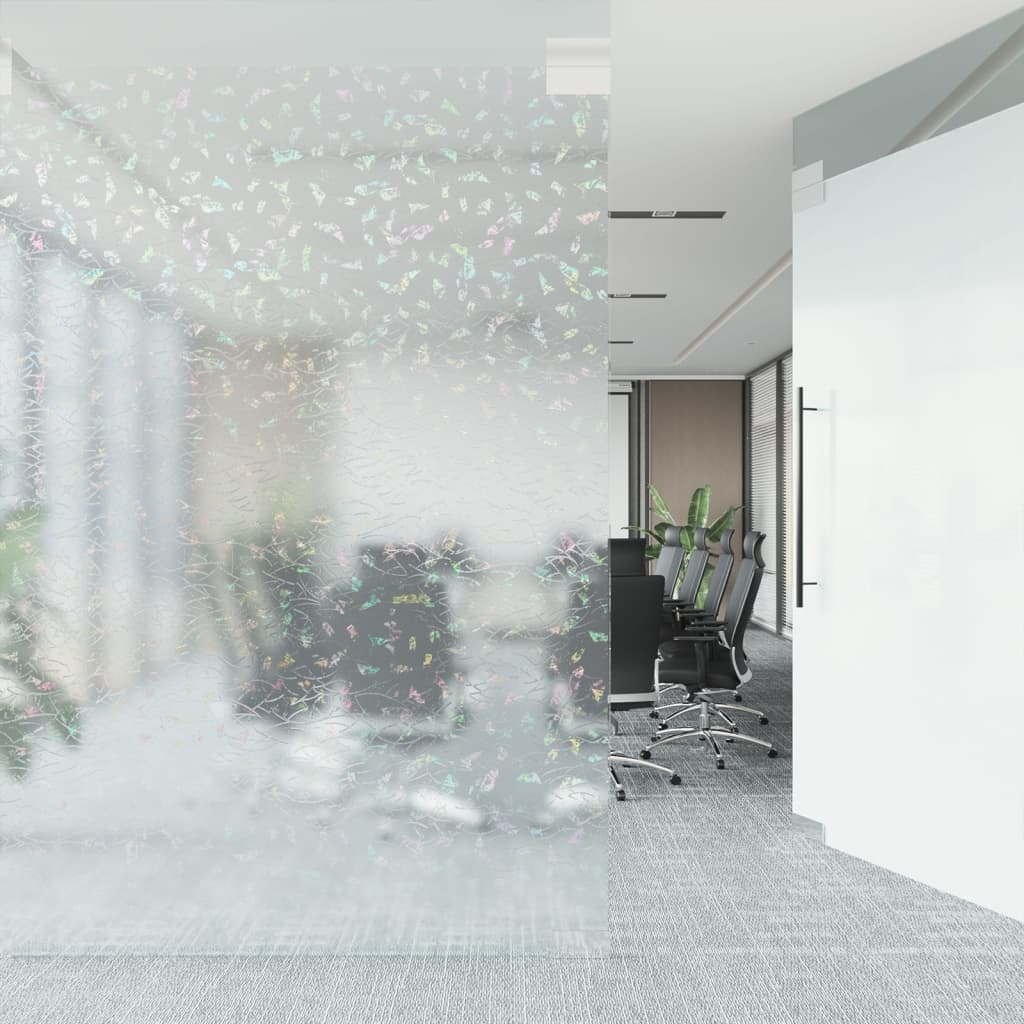 vidaXL matt szivárványmintás PVC ablakfólia 60 x 2000 cm