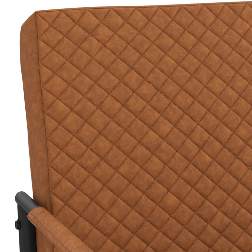 vidaXL matt barna konzolos műbőr szék
