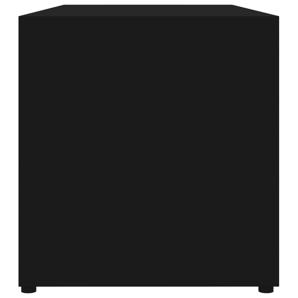 vidaXL fekete forgácslap TV-szekrény 80 x 34 x 36 cm