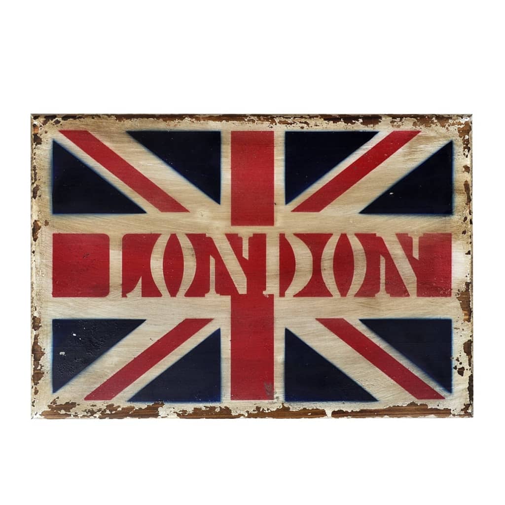 vidaXL fa dohányzóasztal brit zászlós mintával