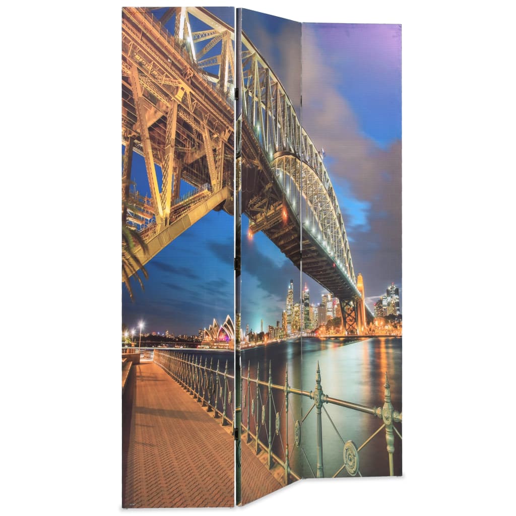 vidaXL Sydney-i Kikötőhíd mintás paraván 120 x 170 cm
