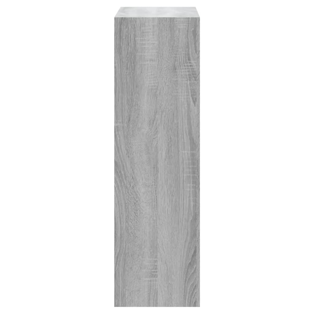 vidaXL szürke sonoma színű szerelt fa cipősszekrény 63x24x81 cm