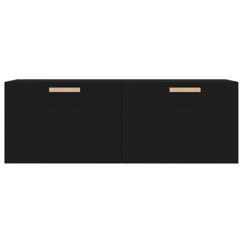 vidaXL fekete szerelt fa faliszekrény 100 x 36,5 x 35 cm