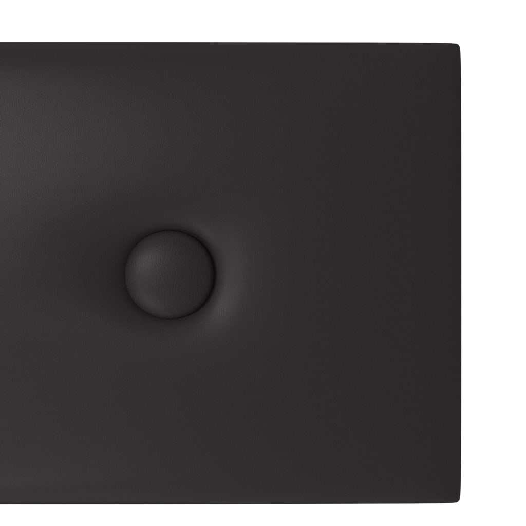 vidaXL 12 db fekete műbőr fali panel 60 x 15 cm 1,08 m²