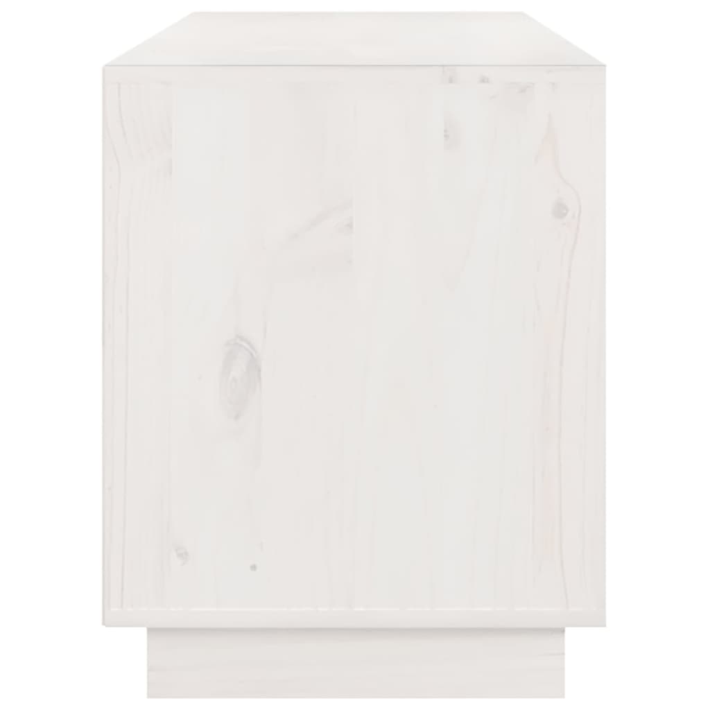 vidaXL fehér tömör fenyőfa TV-szekrény 176 x 37 x 47,5 cm