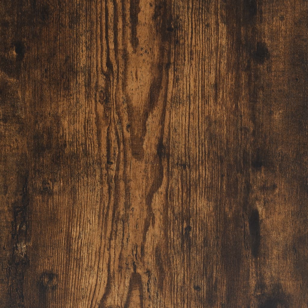 vidaXL füstölt tölgy szerelt fa tükrös fürdőszobaszekrény 60x16x60 cm
