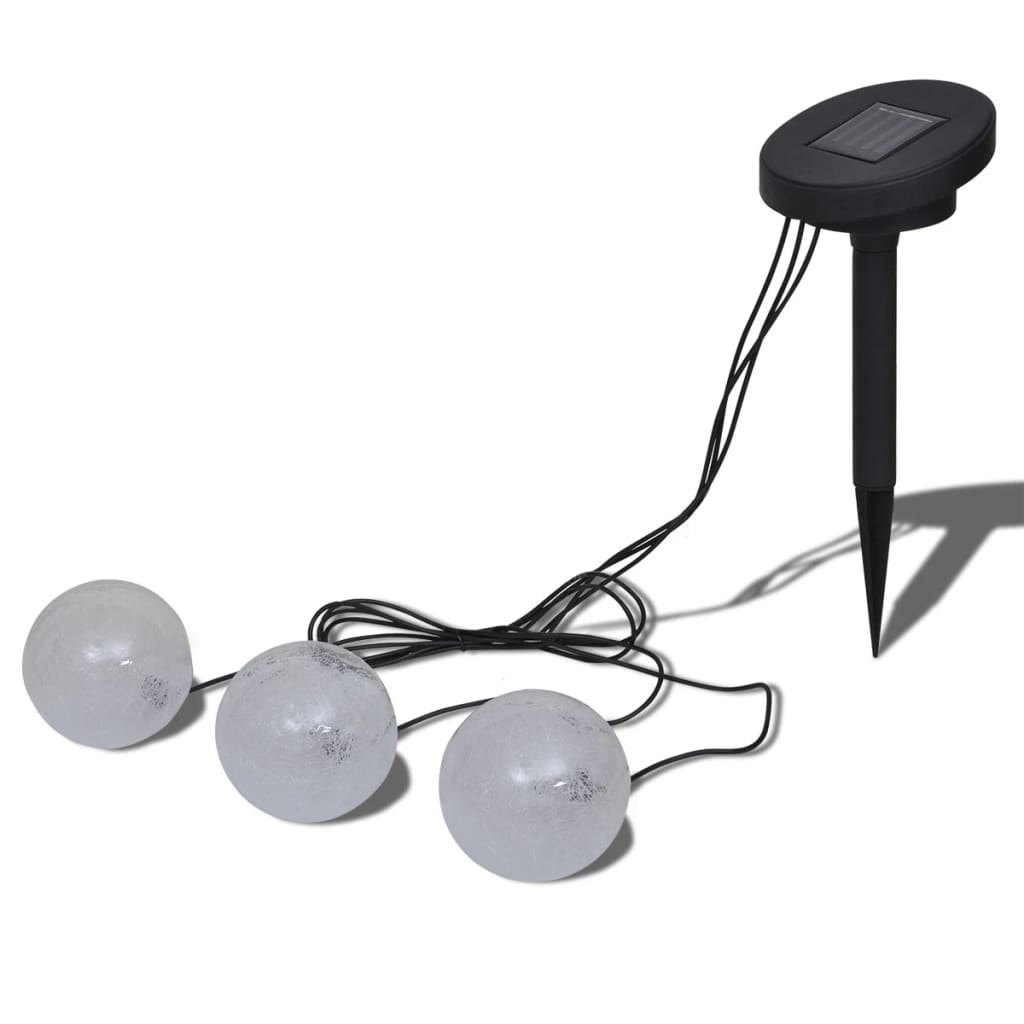 Solar Bowl 3 LED Lebegő Labda Úszómedencéhez / kültéri lámpa