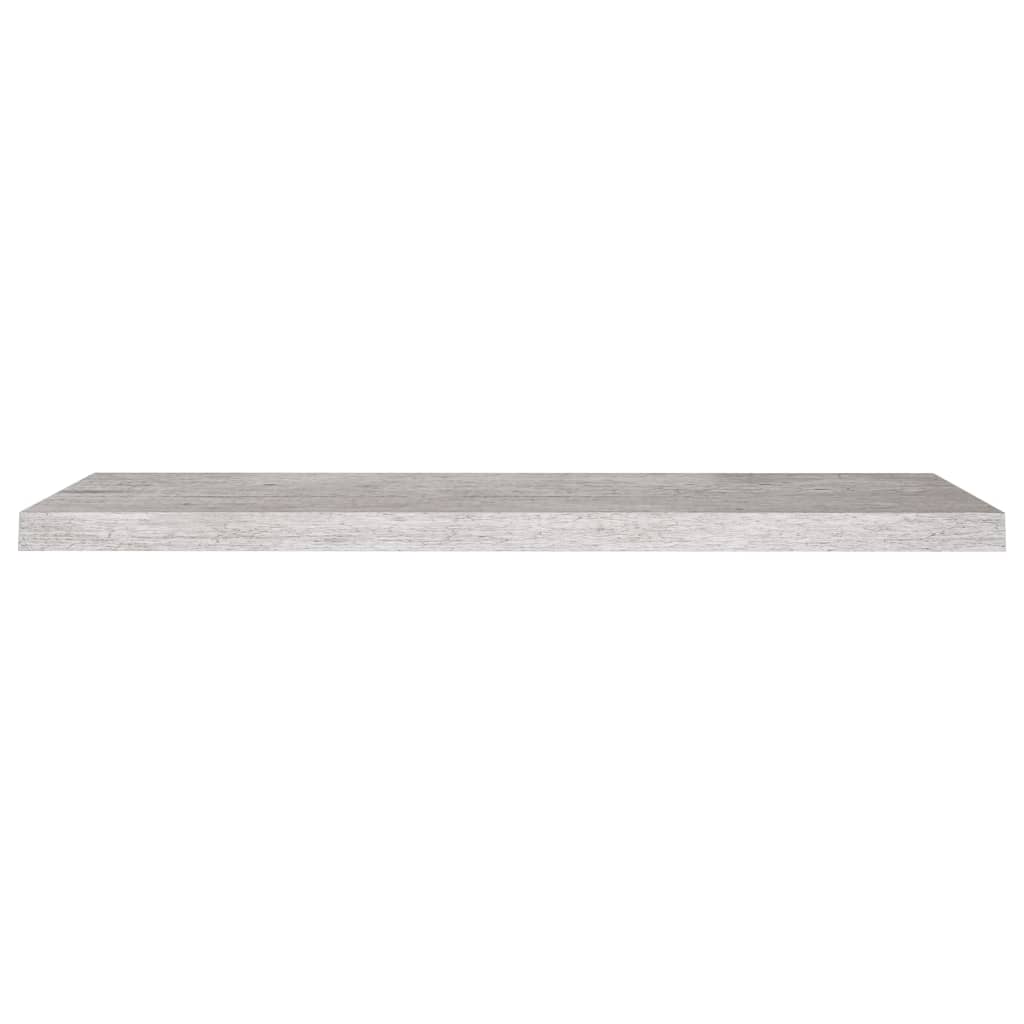 vidaXL 4 db betonszürke MDF lebegő fali polc 90 x 23,5 x 3,8 cm