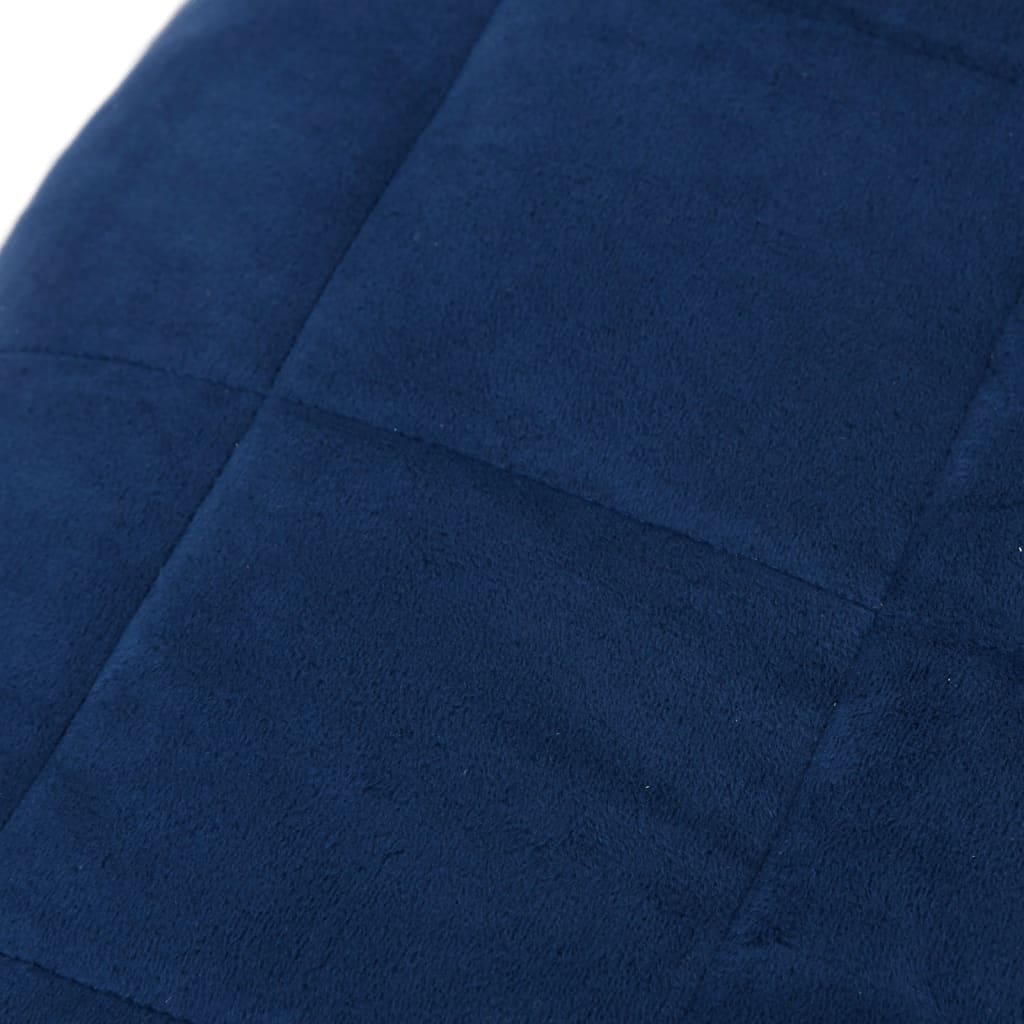 vidaXL kék szövet súlyozott takaró 120 x 180 cm 9 kg