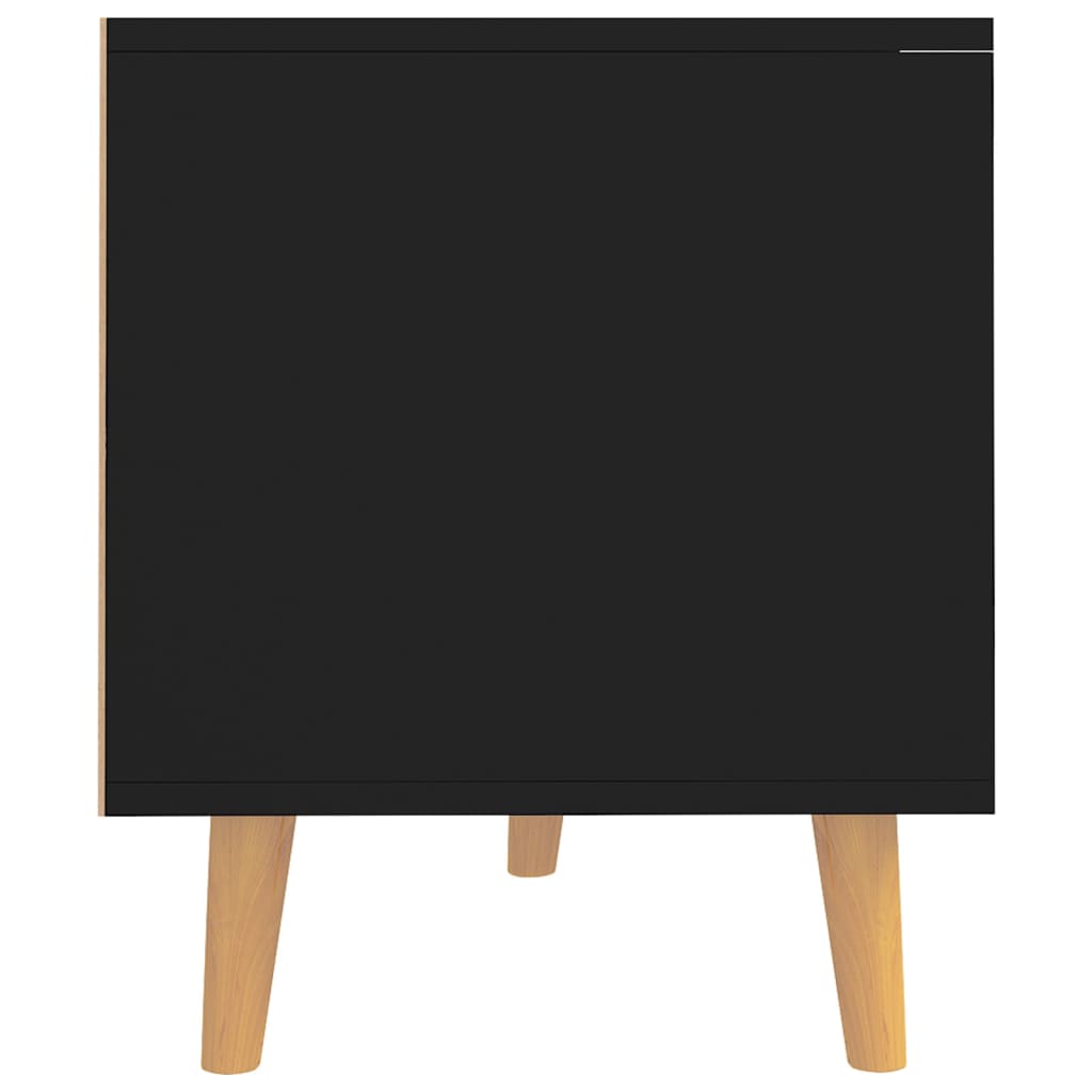 vidaXL fekete szerelt fa TV-szekrény 90 x 40 x 48,5 cm