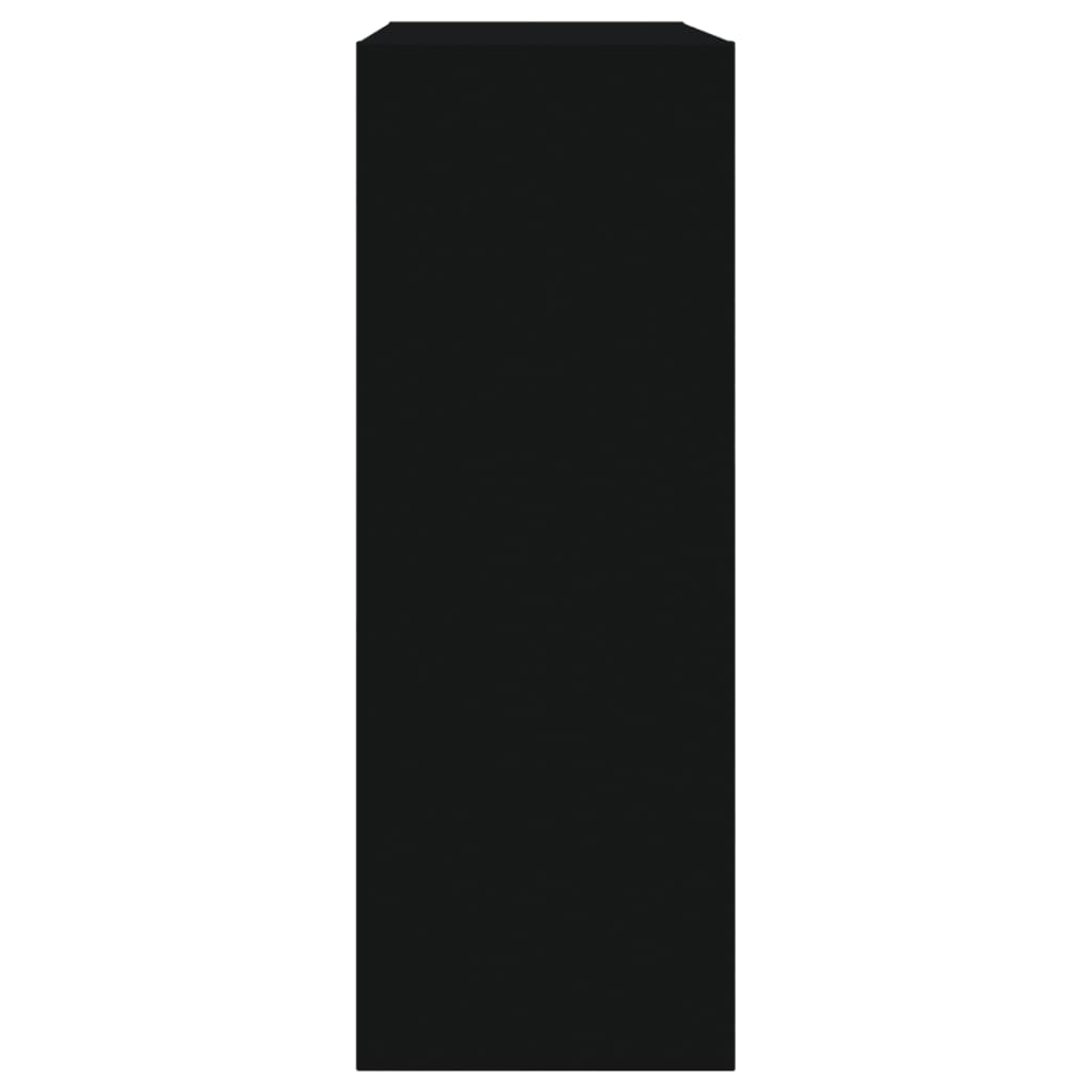 vidaXL fekete szerelt fa cipőszekrény 60 x 21 x 57 cm