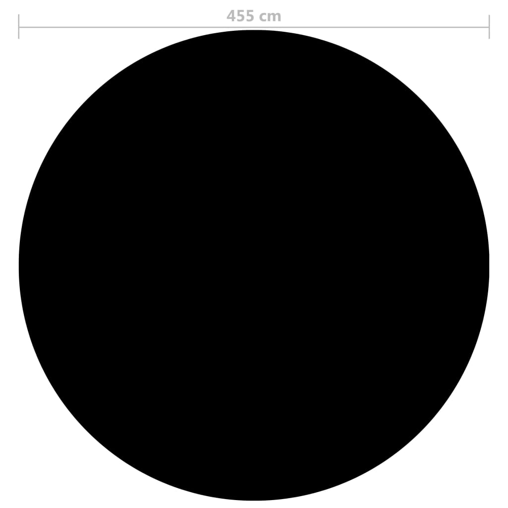 vidaXL fekete polietilén medencetakaró 455 cm