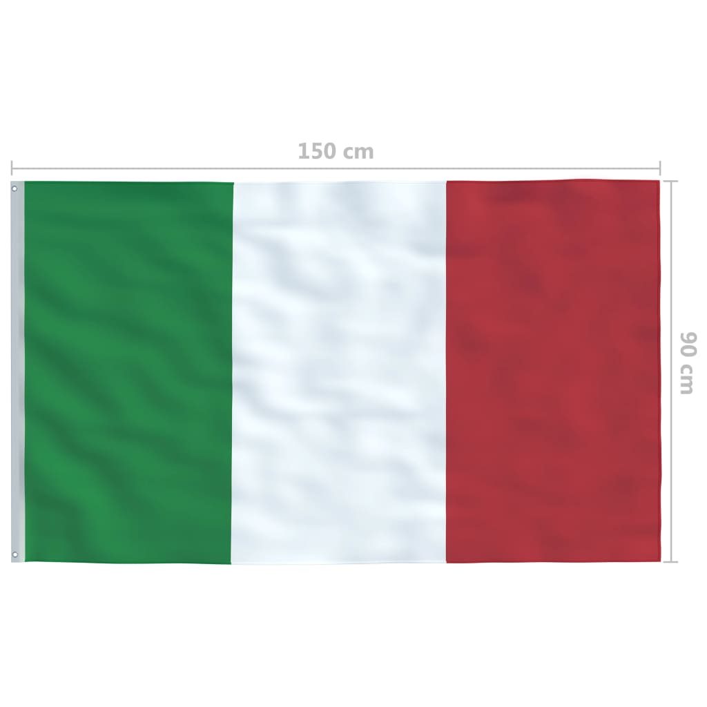 vidaXL olasz zászló 90 x 150 cm