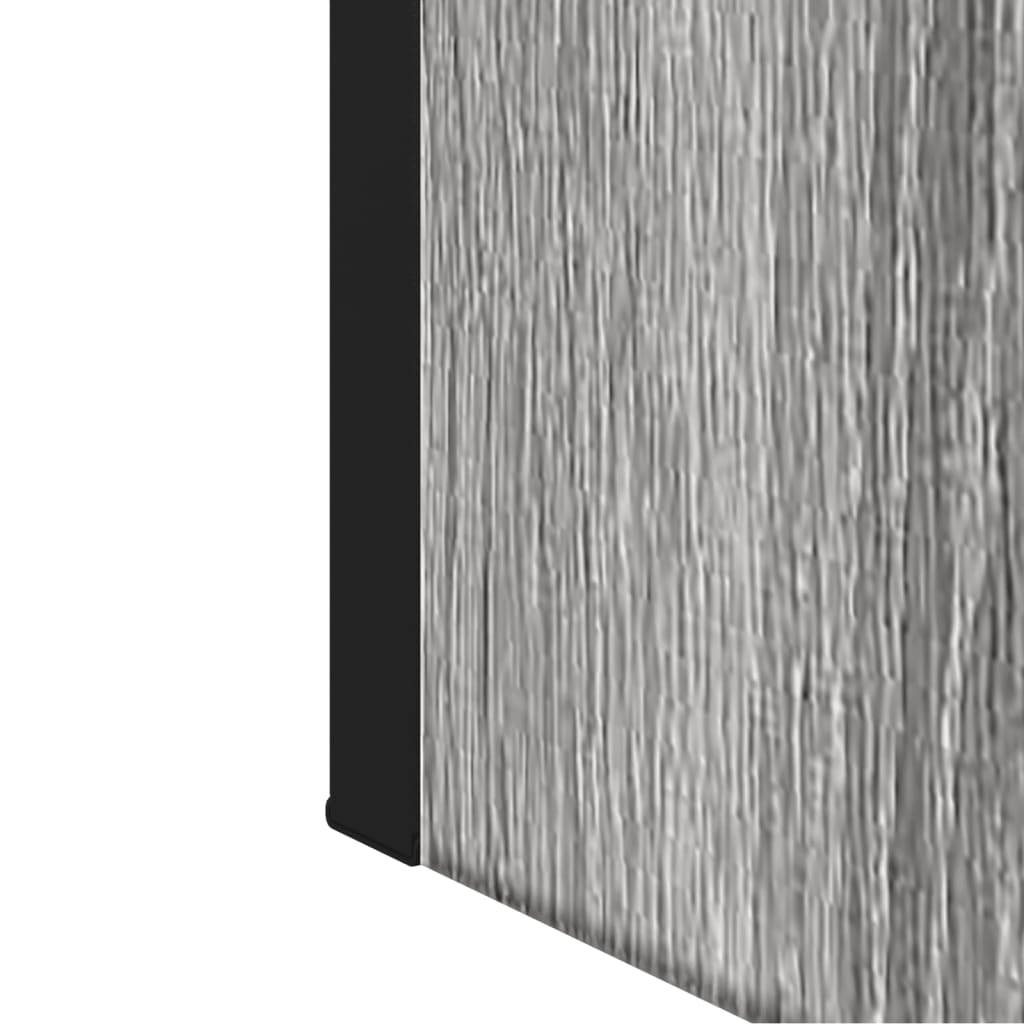 vidaXL szürke sonoma színű szerelt fa tükrös szekrény 60x16x60 cm