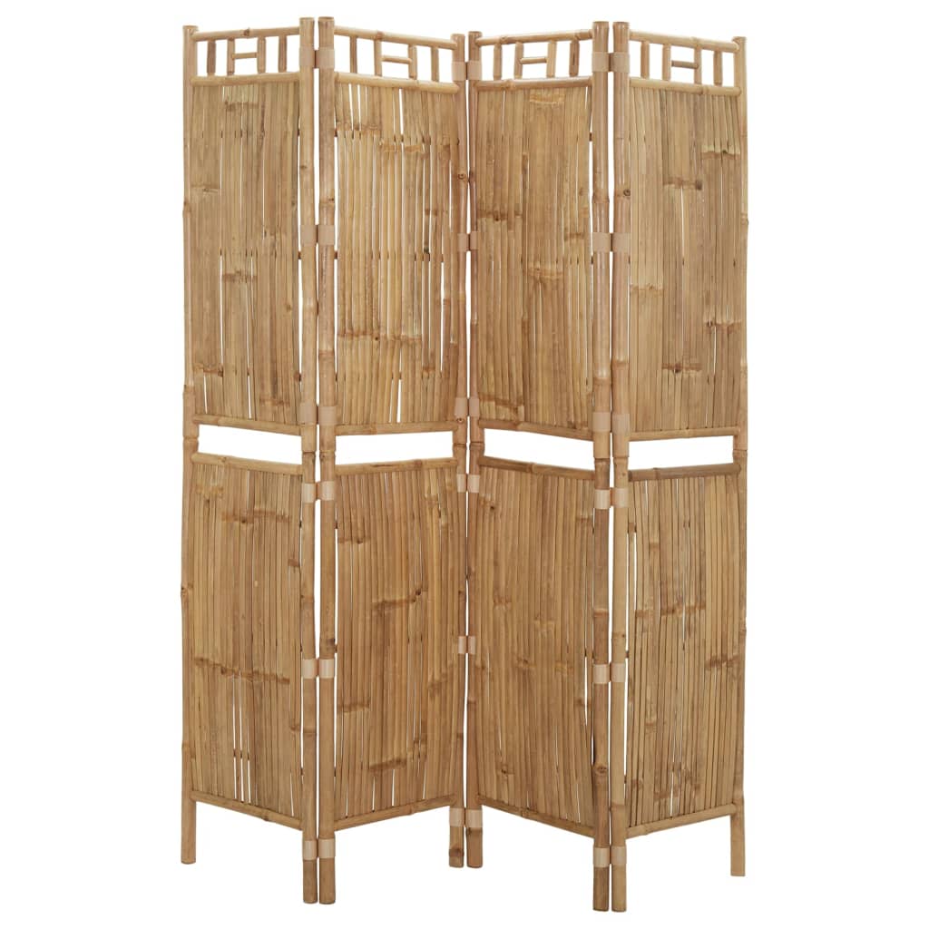 vidaXL 4 paneles bambusz térelválasztó 160 x 180 cm