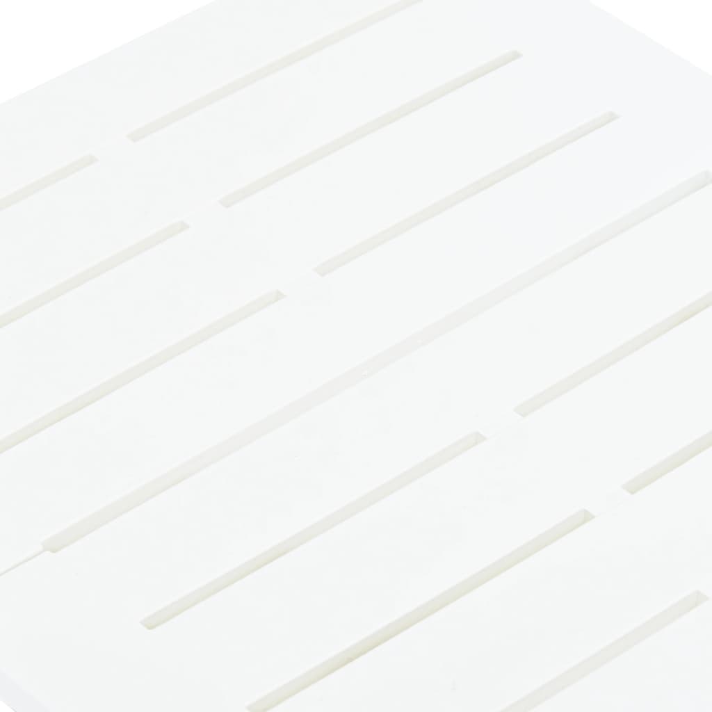 vidaXL fehér műanyag összecsukható kerti asztal 45 x 43 x 50 cm