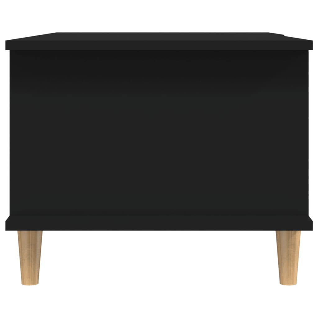 vidaXL fekete szerelt fa dohányzóasztal 90 x 50 x 40 cm