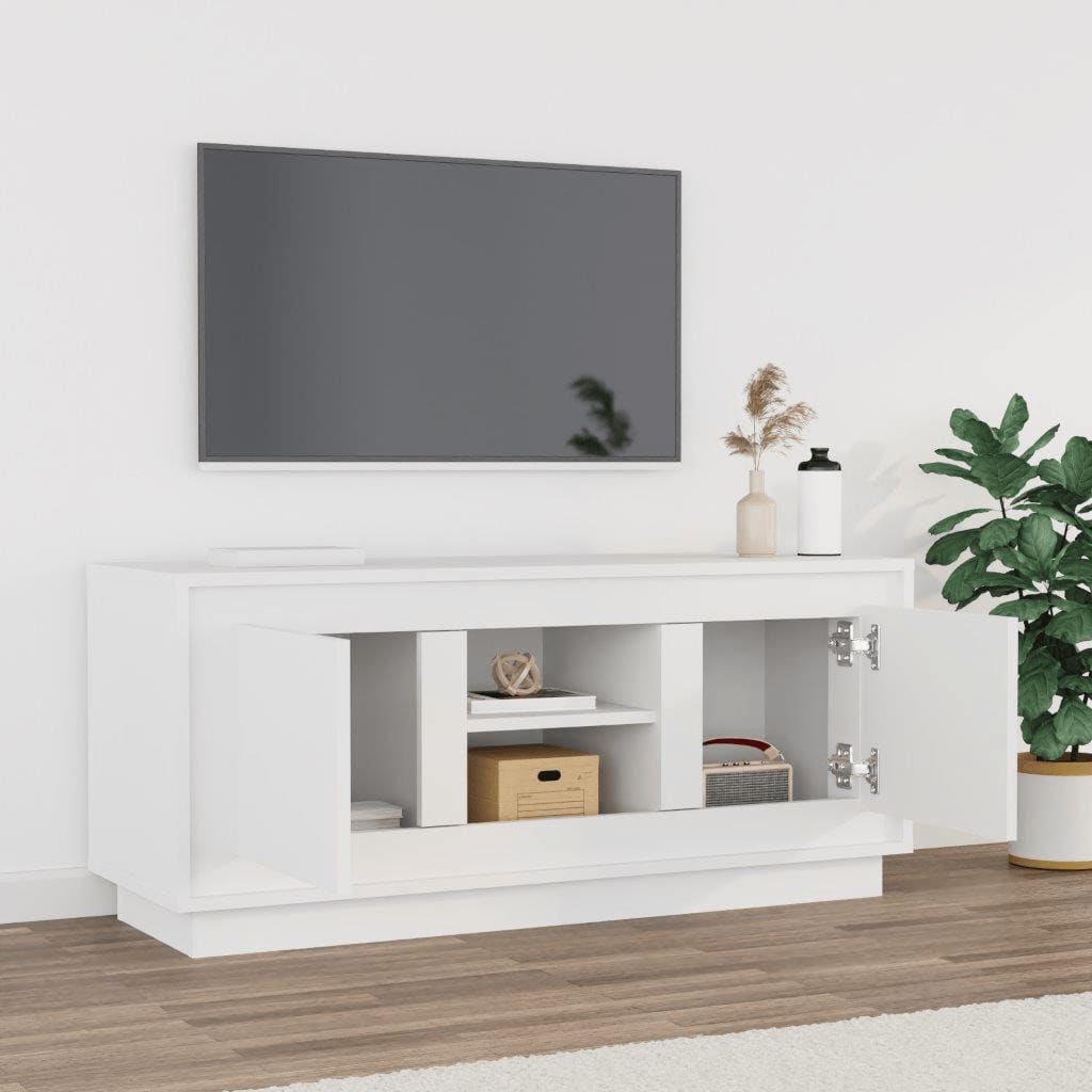 vidaXL fehér szerelt fa TV-szekrény 102 x 35 x 45 cm