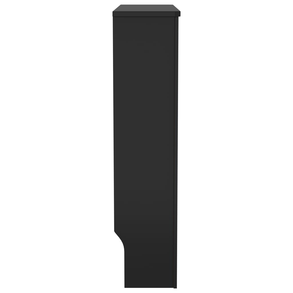 vidaXL fekete MDF radiátorburkolat 78 cm