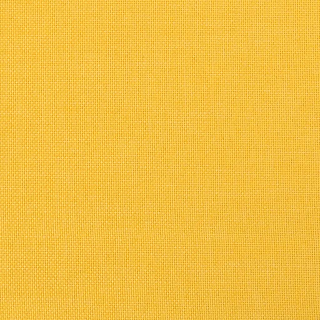 vidaXL mustársárga szövet lábzsámoly 45 x 29,5 x 39 cm