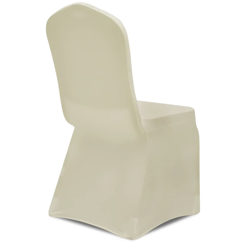 vidaXL 100 db krémszínű sztreccs székszoknya