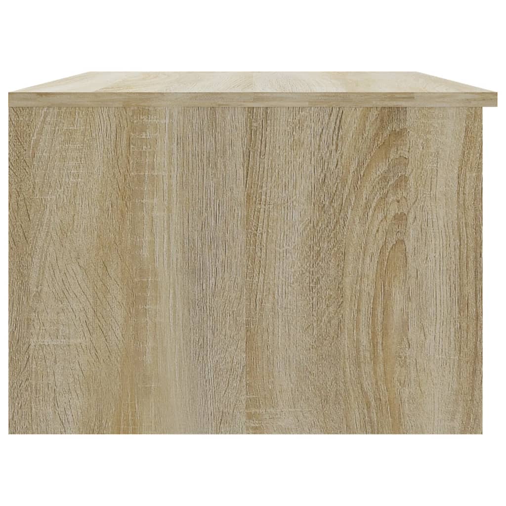 vidaXL fehér-sonoma színű szerelt fa dohányzóasztal 50 x 50 x 36 cm
