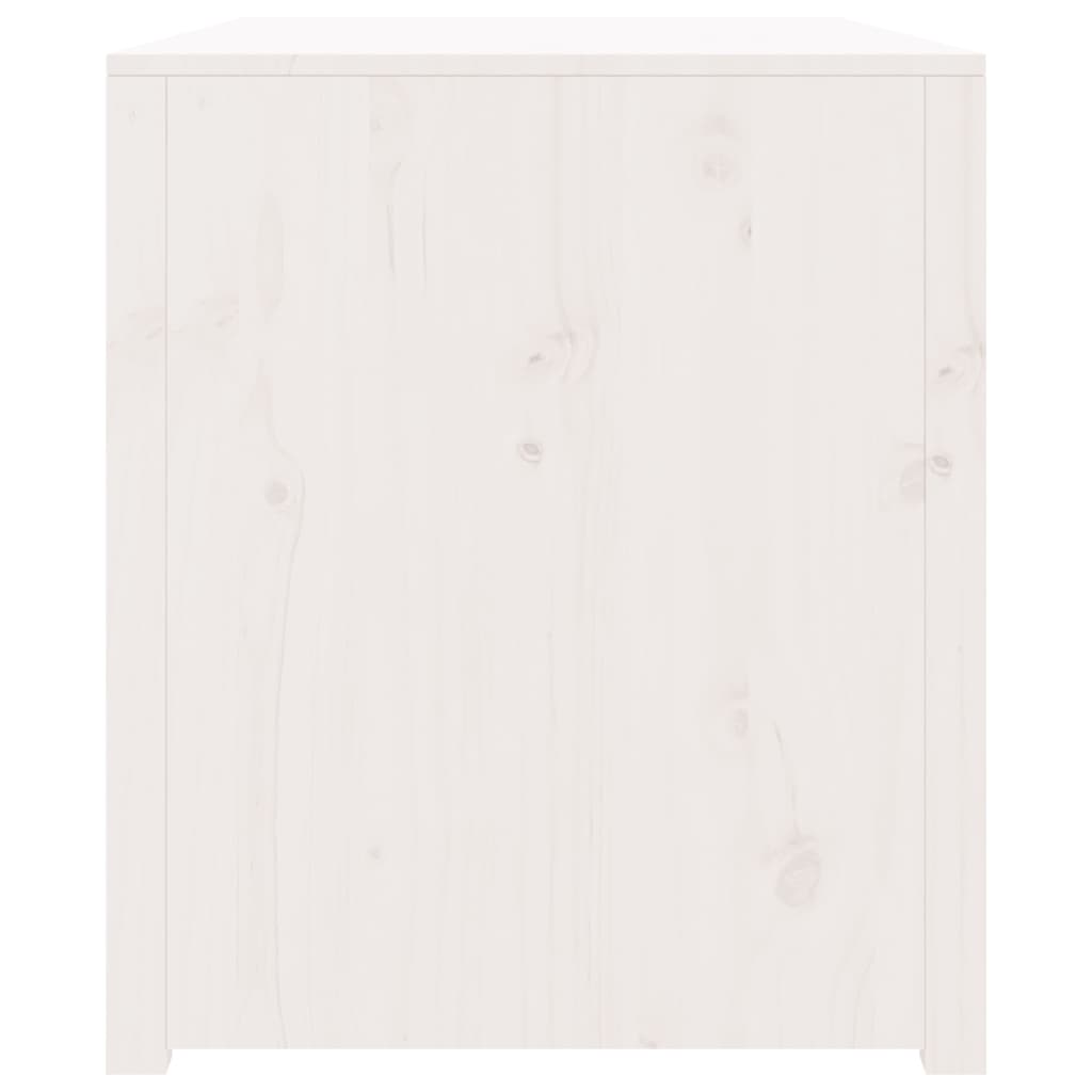 vidaXL fehér tömör fenyőfa kültéri konyhaszekrény 106 x 55 x 64 cm