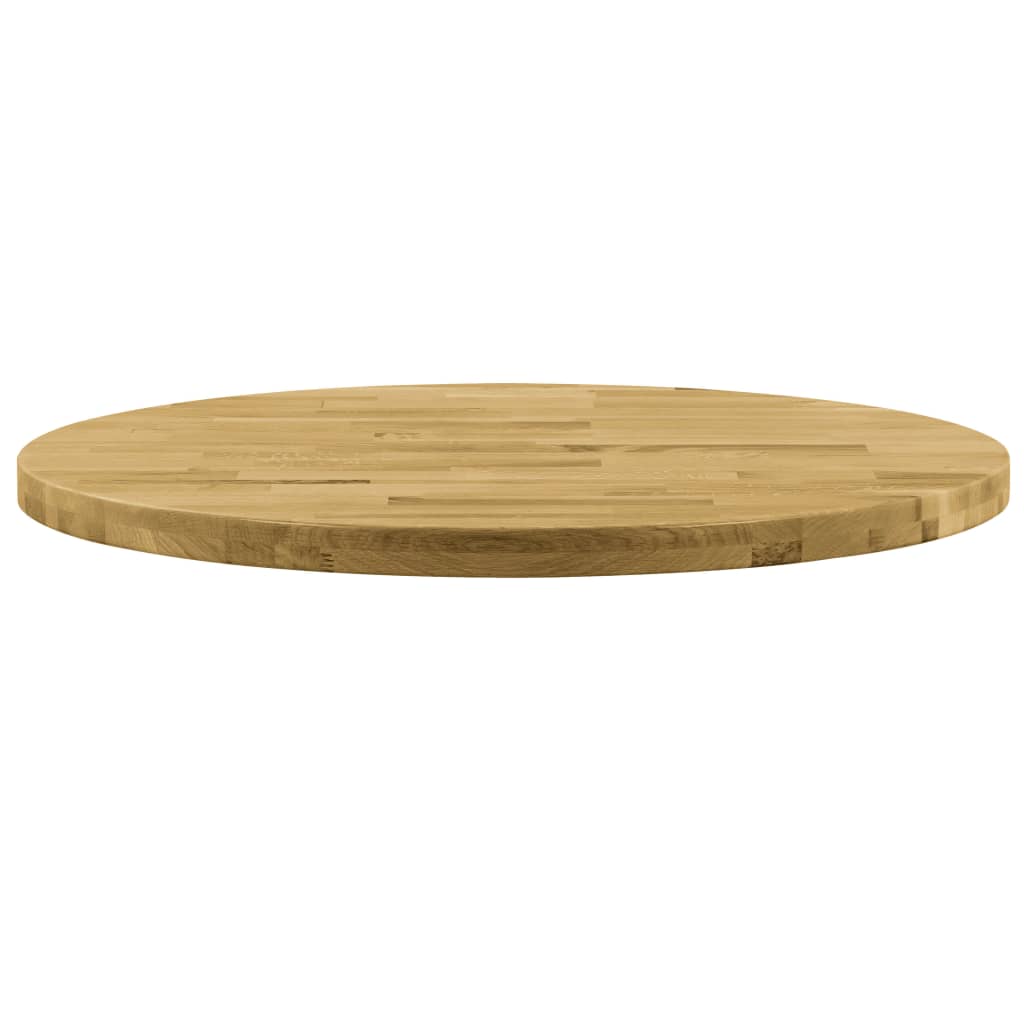 vidaXL kerek tömör tölgyfa asztallap 44 mm 600 mm