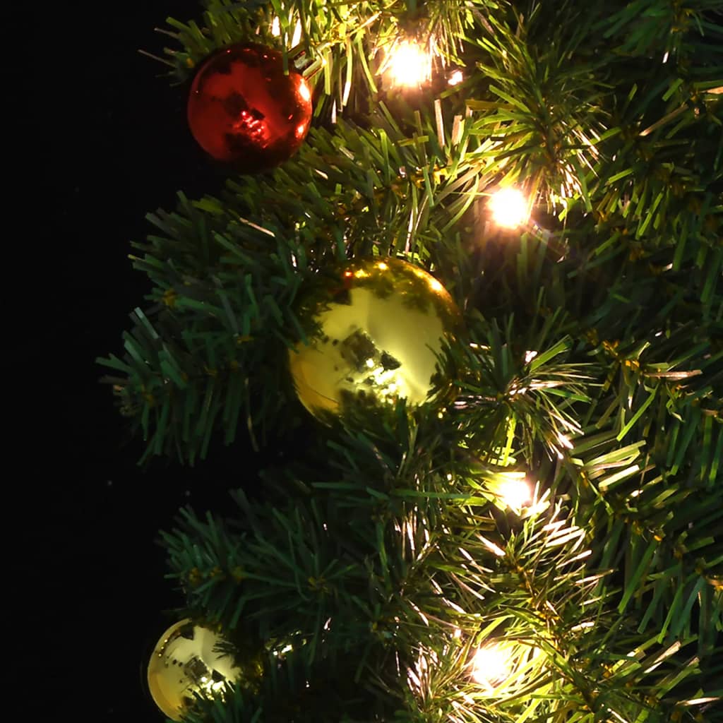vidaXL karácsonyi füzér díszekkel és LED-fényekkel 5 m