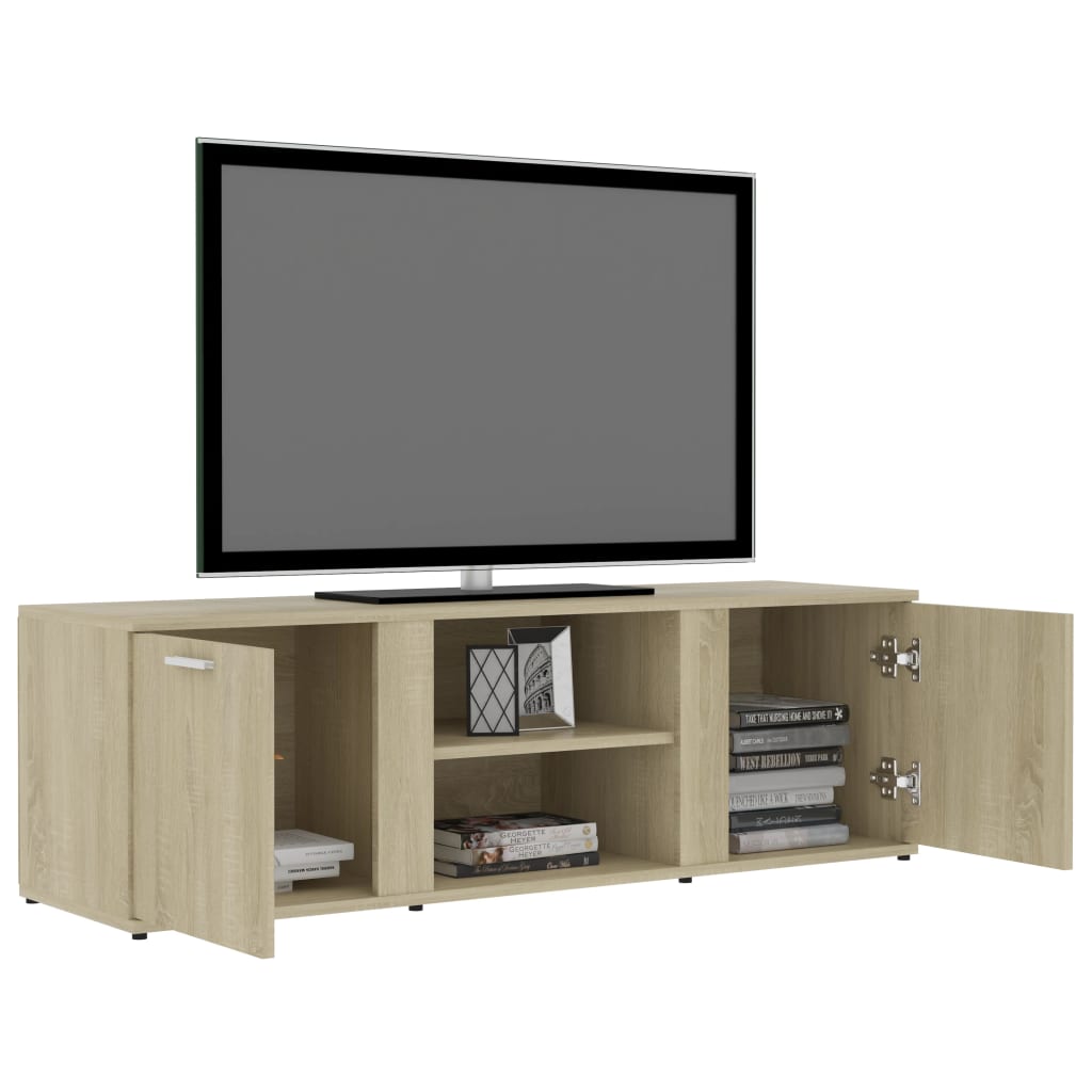 vidaXL sonoma tölgy színű forgácslap TV-szekrény 120 x 34 x 37 cm