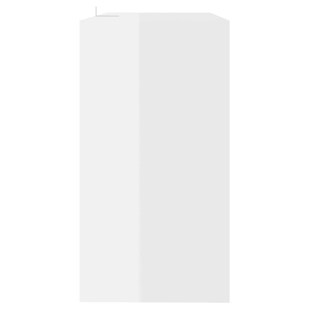 vidaXL magasfényű fehér acél tálalóasztal 89 x 41 x 76,5 cm