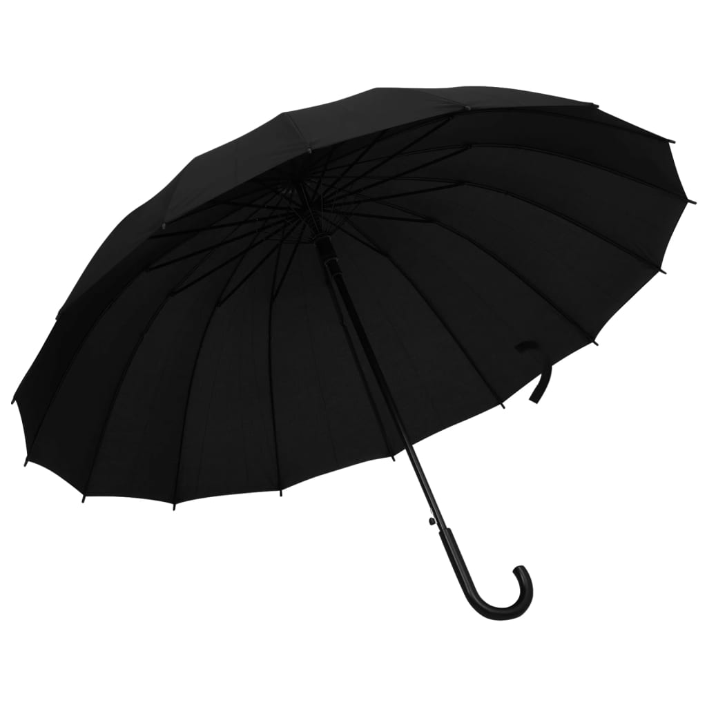 vidaXL fekete automatikus esernyő 120 cm