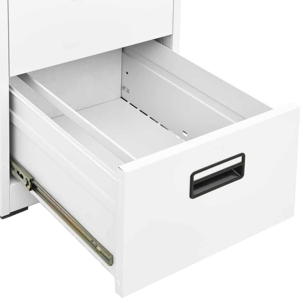 vidaXL fehér acél irattartó szekrény 46 x 62 x 72,5 cm