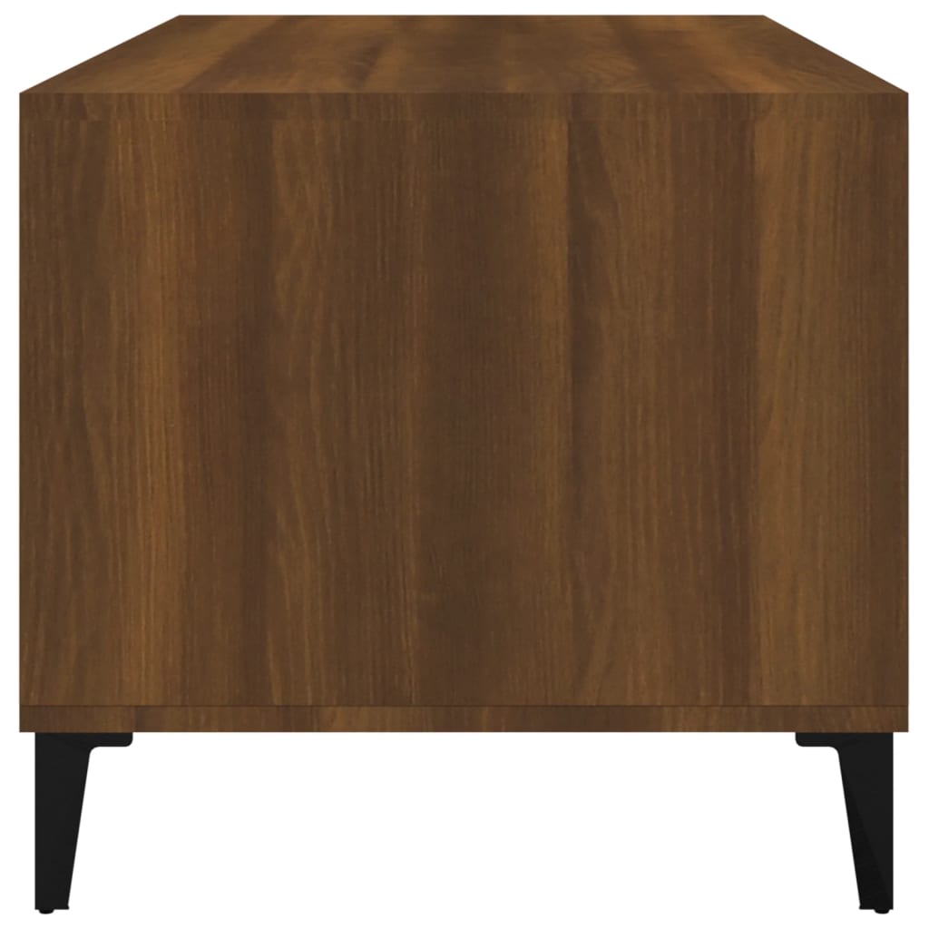 vidaXL barna tölgyszínű szerelt fa dohányzóasztal 90x49x45 cm