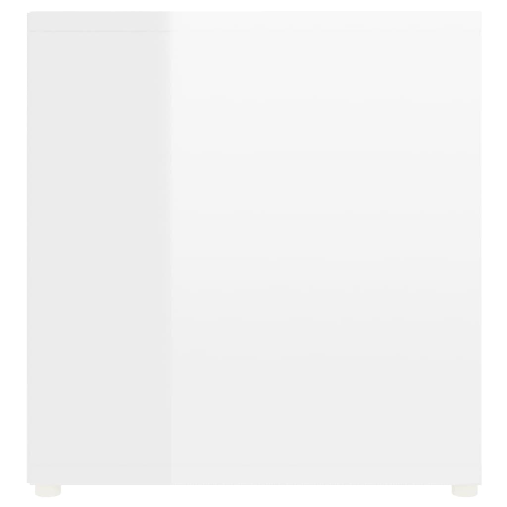 vidaXL magasfényű fehér forgácslap TV-szekrény 107 x 35 x 37 cm