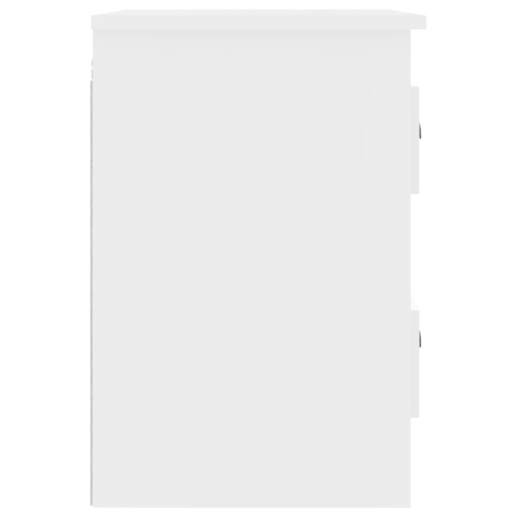 vidaXL magasfényű fehér falra szerelhető éjjeliszekrény 41,5x36x53 cm