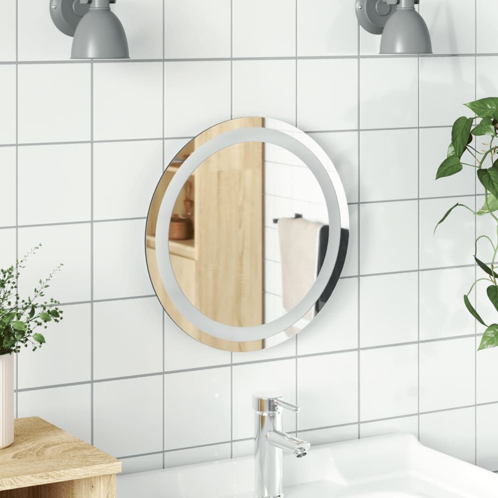 vidaXL kerek LED-es fürdőszobai tükör 40 cm