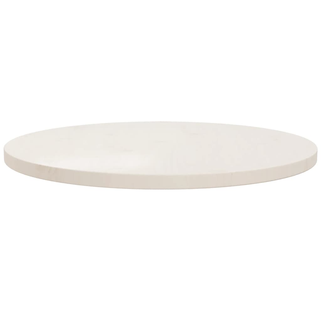 vidaXL fehér tömör fenyőfa asztallap Ø60 x 2,5 cm