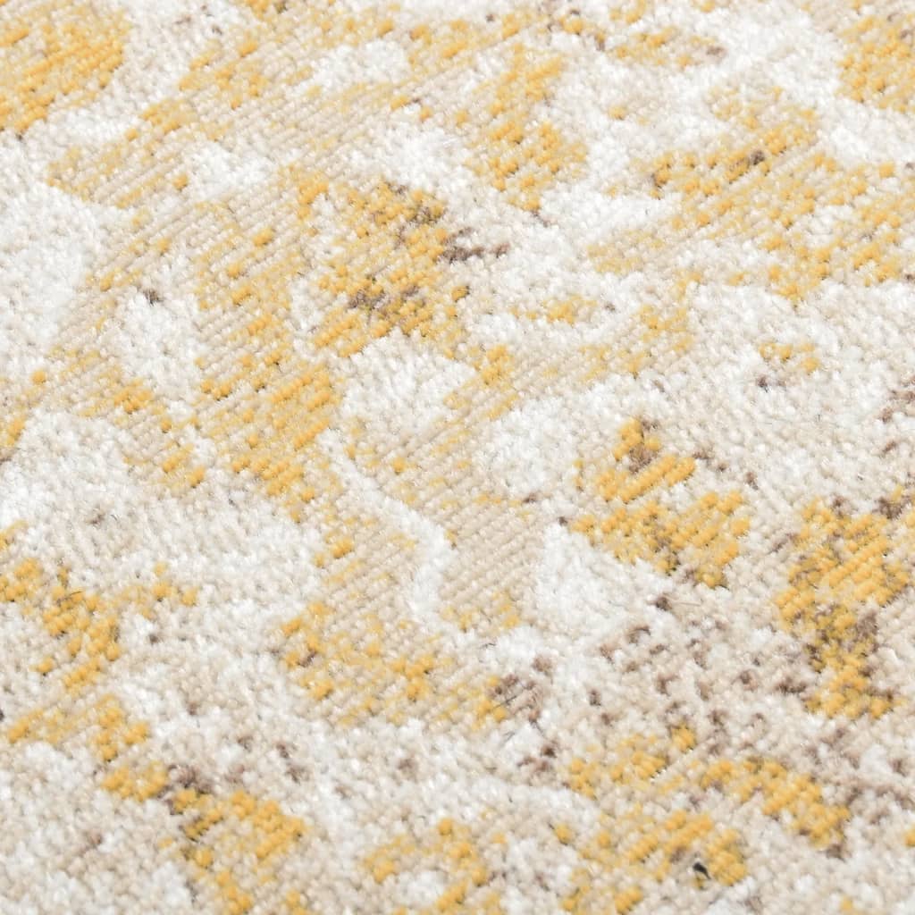 vidaXL sárga lapos szövésű kültéri szőnyeg 80 x 250 cm