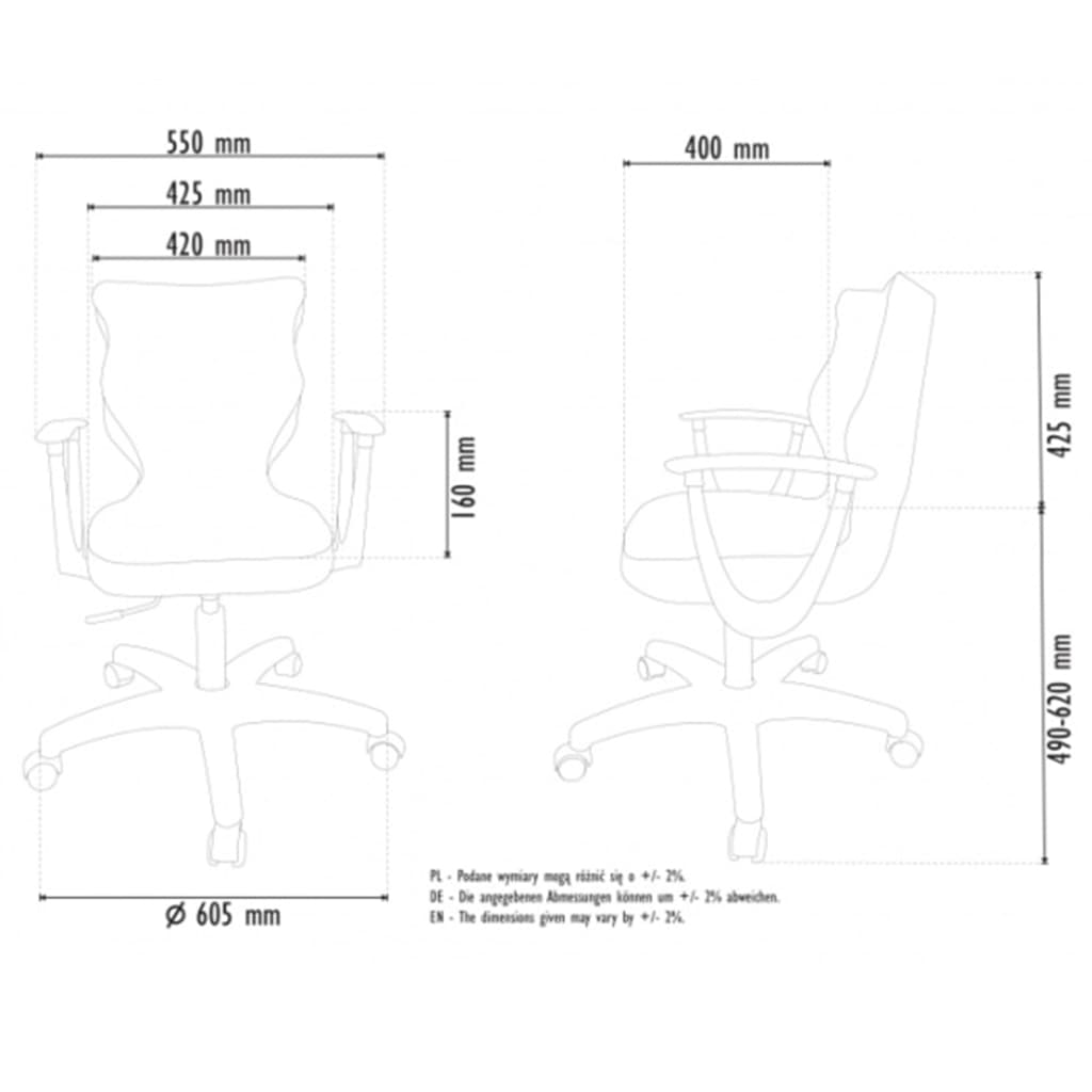 Entelo Good Chair Norm TW33 szürke és fekete ergonomikus irodaszék