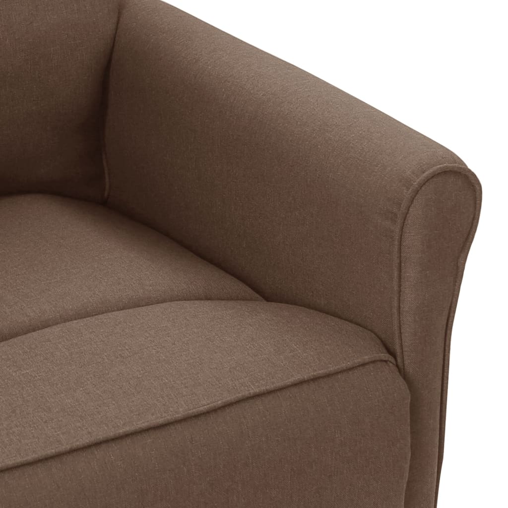 vidaXL barna szövet dönthető szék