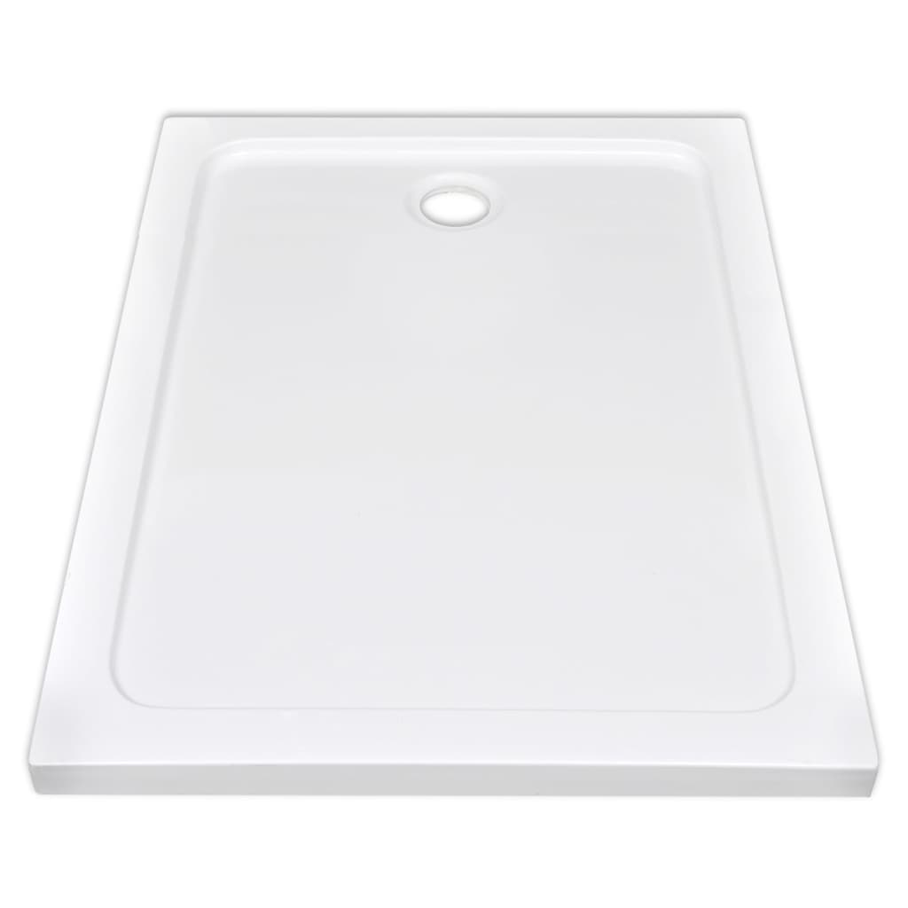 vidaXL fehér téglalap alakú ABS zuhanytálca 80 x 110 cm