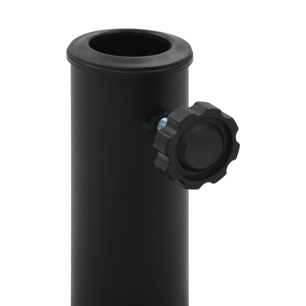 vidaXL négyszögletes fekete műgyanta napernyőtalp 8 kg