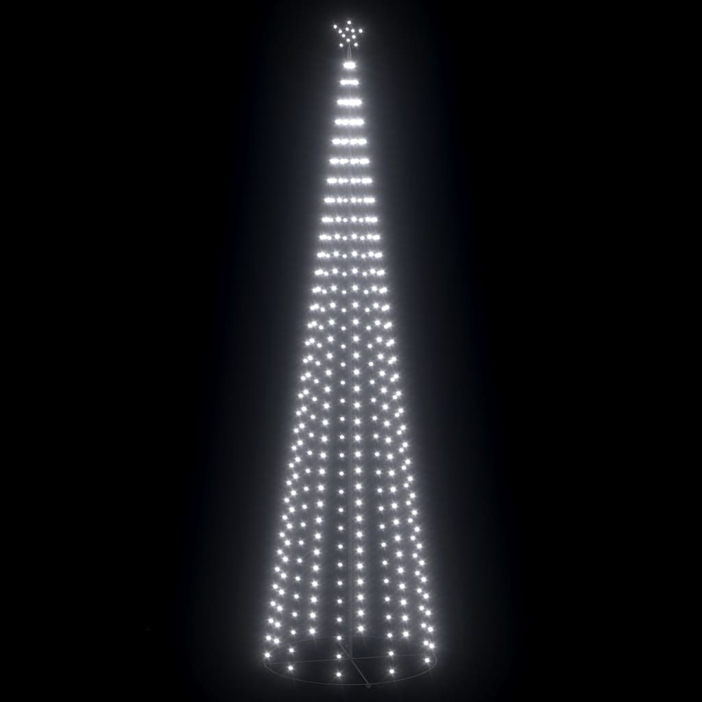 vidaXL kúp alakú karácsonyfa 752 hideg fehér LED-del 160 x 500 cm