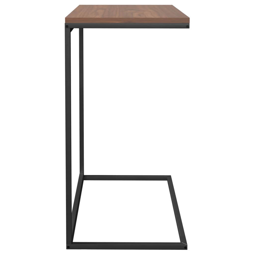 vidaXL fekete szerelt fa kisasztal 55 x 35 x 66 cm
