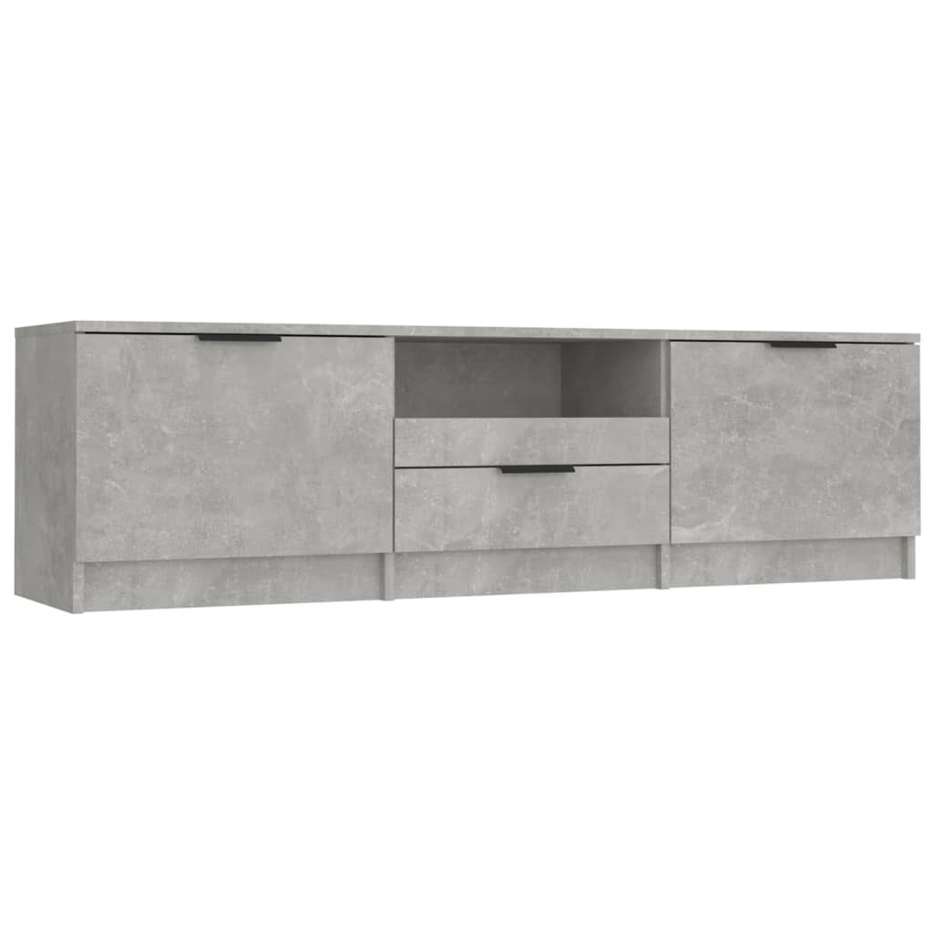 vidaXL betonszürke szerelt fa TV-szekrény 140x35x40 cm